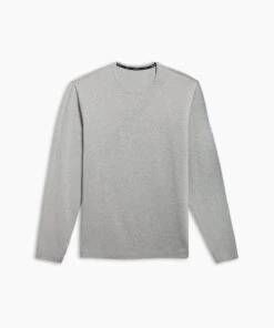 Go-To Long Sleeve | Men's Heather Silver Spoon -Gentlemans Wardrobe Store public rec t shirts go to long sleeve men s heather silver spoon 16501925806114