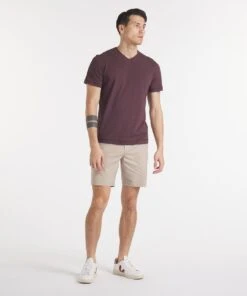 Go-To V | Men's Heather Burgundy -Gentlemans Wardrobe Store public rec t shirts go to v men s heather burgundy 32093319757858