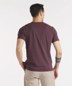 Go-To V | Men's Heather Burgundy -Gentlemans Wardrobe Store public rec t shirts go to v men s heather burgundy 32093319888930