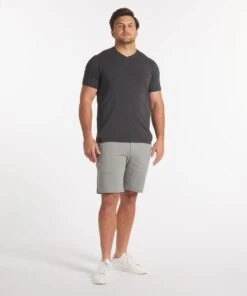 Go-To V | Men's Heather Charcoal -Gentlemans Wardrobe Store public rec t shirts go to v men s heather charcoal 32807469121570