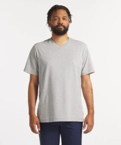 Go-To V | Men's Heather Silver Spoon