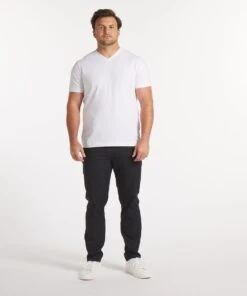 Go-To V | Men's White -Gentlemans Wardrobe Store public rec t shirts go to v men s white 32807485407266